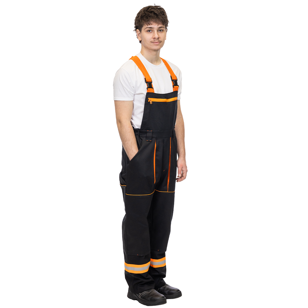 V-Tex fekete-narancs kantáros nadrág - Image 6