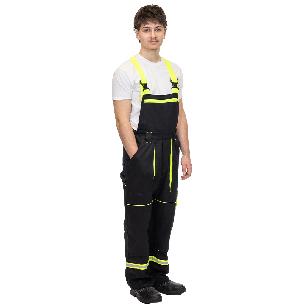 V-Tex fekete-neon kantáros nadrág - Image 6