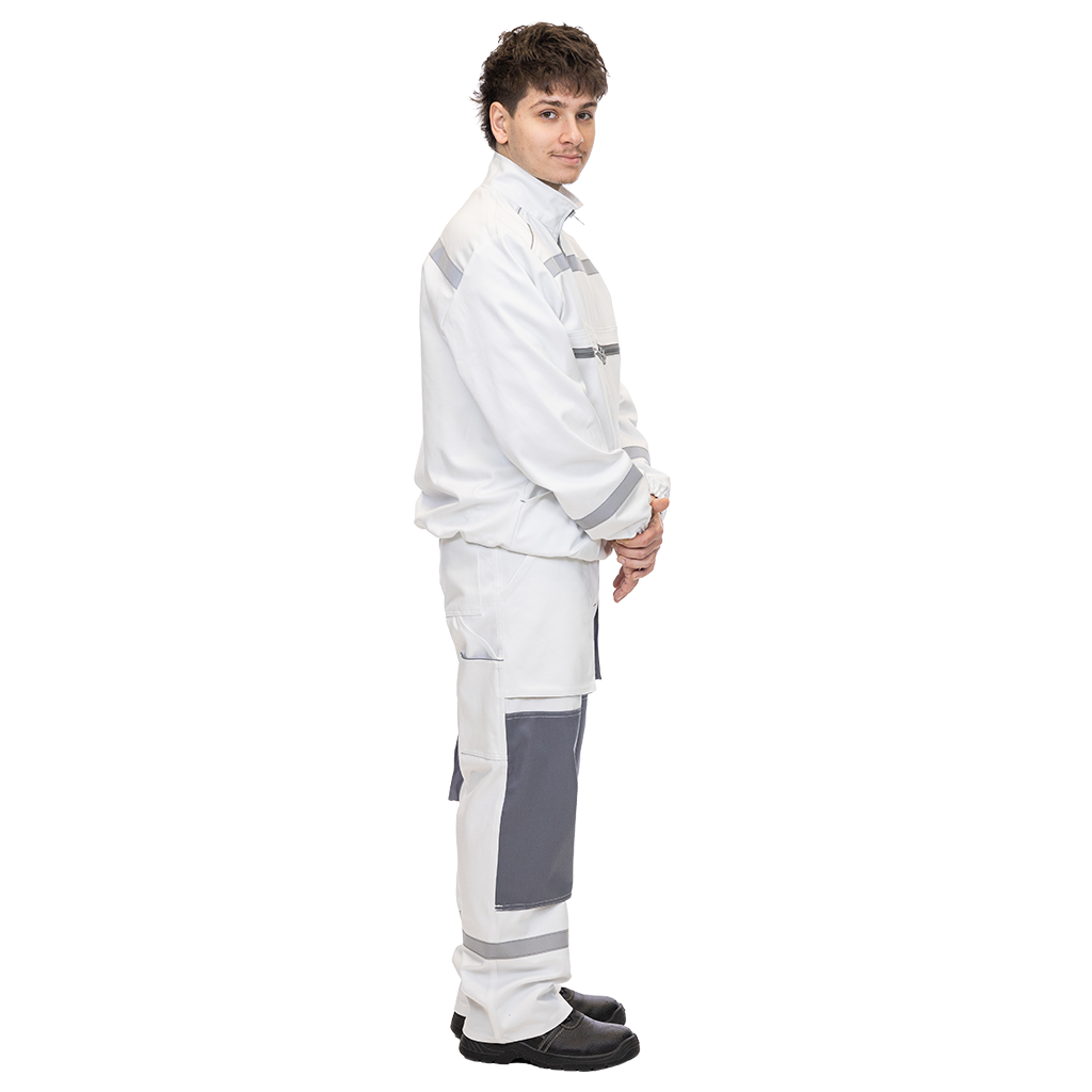 V-Tex fehér-szürke kantáros szett - Image 5