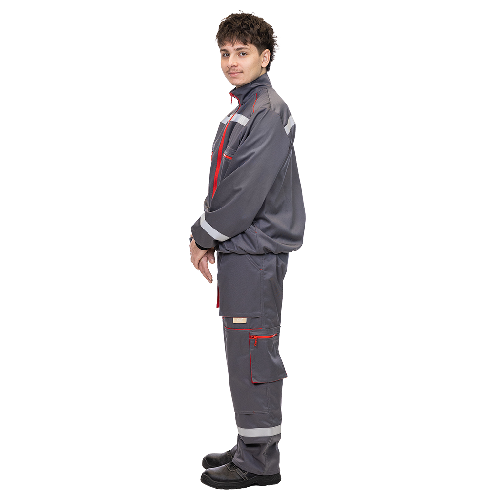 V-Tex szürke-piros kantáros szett - Image 3